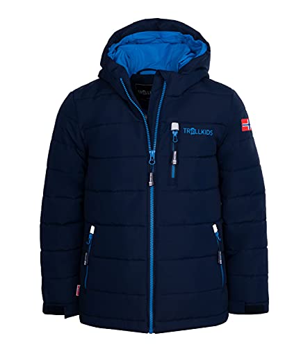 Trollkids Hemsedal XT Ski- und Winterjacke, Marineblau/Azurblau, Größe 104 von Trollkids