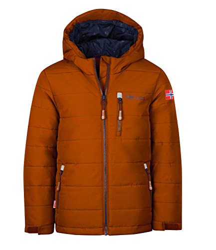 Trollkids Hemsedal XT Ski- und Winterjacke, Zimt/Dunkelblau, Größe 104 von Trollkids