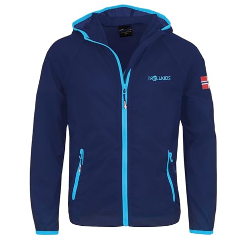 Trollkids Kids Fjell Running Jacket 140, Dark Navy von Trollkids