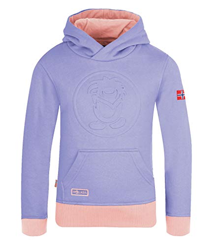 Trollkids Kapuzenpulli Hoodie Lillehammer, Lavender/Aprikose, Größe 104 von Trollkids