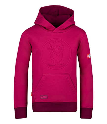 Trollkids Kapuzenpulli Hoodie Lillehammer, Lila/Dunkellila, Größe 128 von Trollkids