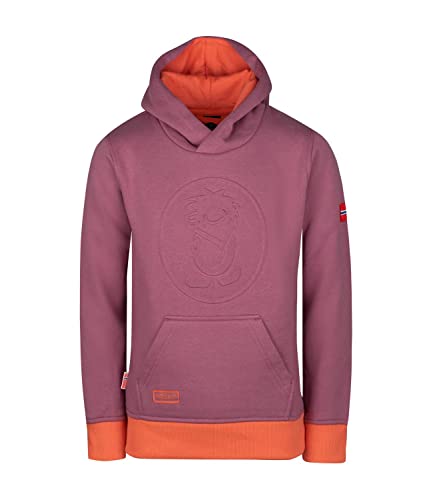 Trollkids Kapuzenpulli Hoodie Lillehammer, Orchidee/Pfirsich, Größe 176 von Trollkids