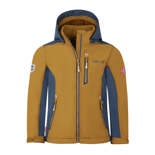 Trollkids - Kid's Balestrand Jacket - Softshelljacke Gr 116 braun von Trollkids