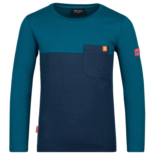 Trollkids - Kid's Bergen Longsleeve - Longsleeve Gr 98 blau von Trollkids