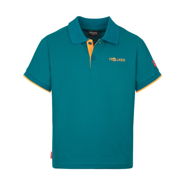 Trollkids - Kid's Bergen Polo XT - Polo-Shirt Gr 164 türkis Trollkids - Kid's Bergen Polo XT - Polo-Shirt Gr 164 türkis von Trollkids