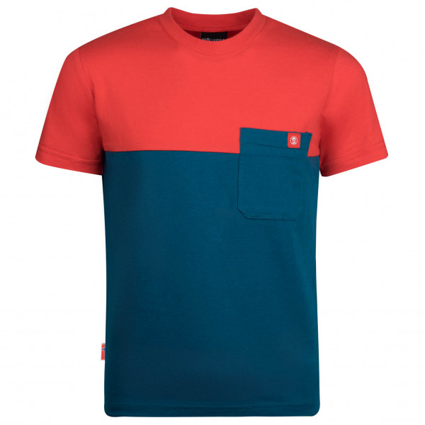 Trollkids - Kid's Bergen T - T-Shirt Gr 116 blau/rot von Trollkids