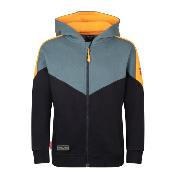 Trollkids - Kid's Flekkefjord Jacket - Sweat- & Trainingsjacke Gr 104 schwarz von Trollkids