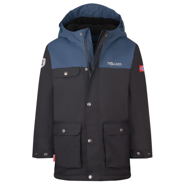 Trollkids - Kid's Gudvangen Jacket - Parka Gr 116 grau von Trollkids