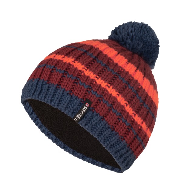 Trollkids - Kid's Hafjell Bobble Cap - Mütze Gr 48-52 cm - 2-5 Years rot von Trollkids