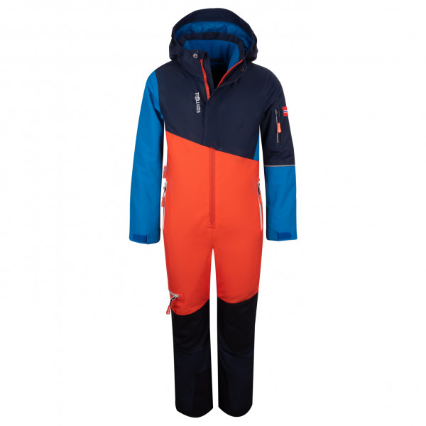 Trollkids - Kid's Hallingdal Snowsuit - Overall Gr 92 blau von Trollkids