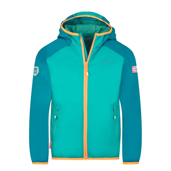 Trollkids - Kid's Halsafjord Jacket - Kunstfaserjacke Gr 128 türkis von Trollkids