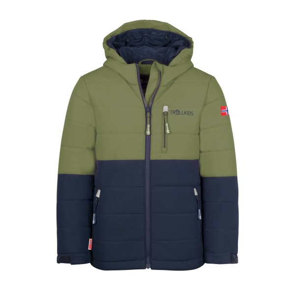 Trollkids - Kid's Hemsedal Snow Jacket XT - Skijacke Gr 116 blau/oliv von Trollkids