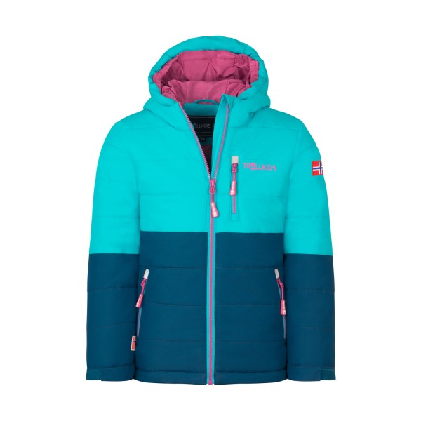 Trollkids - Kid's Hemsedal Snow Jacket XT - Skijacke Gr 98 blau/türkis von Trollkids