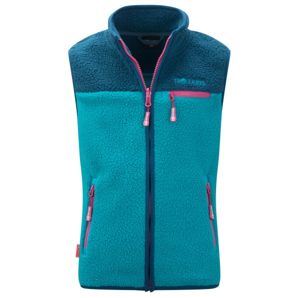 Trollkids - Kid's Hemsedal Vest - Fleeceweste Gr 152 türkis von Trollkids