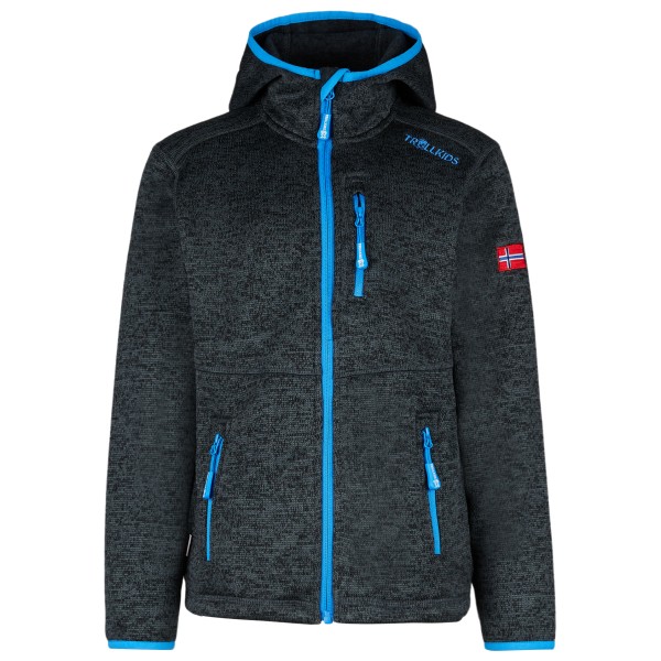 Trollkids - Kid's Jondalen Jacket XT - Fleecejacke Gr 104 schwarz/blau von Trollkids