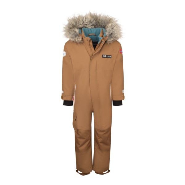 Trollkids - Kid's Kirkenes Snowsuit - Overall Gr 86 braun von Trollkids