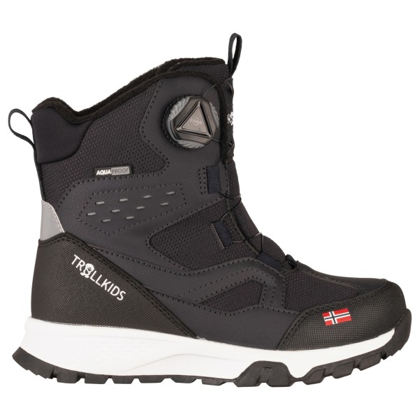 Trollkids - Kid's Kirkenes Winter Boots - Winterschuhe Gr 35 grau von Trollkids