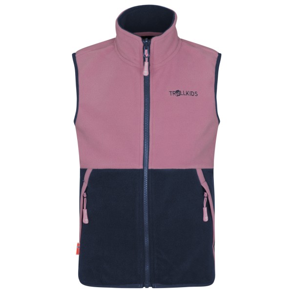 Trollkids - Kid's Kjerag Vest - Fleeceweste Gr 176 rosa/blau von Trollkids