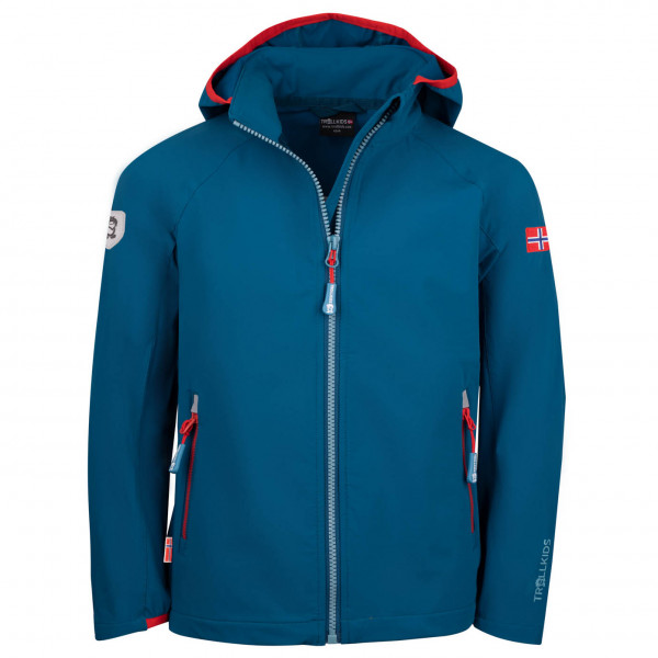 Trollkids - Kid's Kvalvika Jacket - Softshelljacke Gr 116 blau von Trollkids