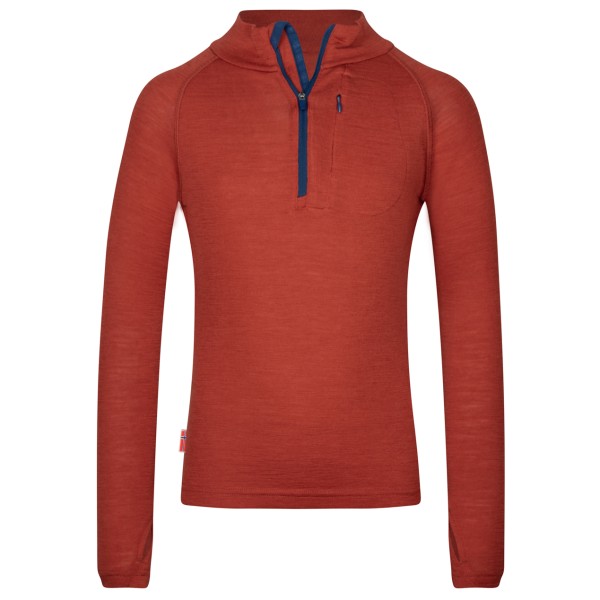 Trollkids - Kid's Lofoten Half Zip - Merinoshirt Gr 140 rot Trollkids - Kid's Lofoten Half Zip - Merinoshirt Gr 140 rot von Trollkids