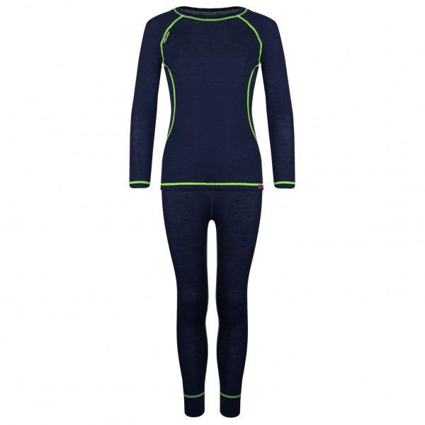 Trollkids - Kid's Merino Baselayer Set - Merinounterwäsche Gr 128 blau von Trollkids