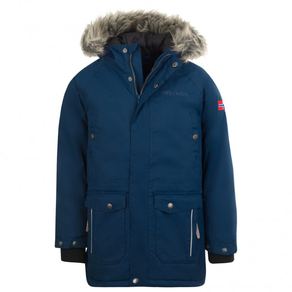 Trollkids - Kid's Nordkapp Jacket - Parka Gr 140 blau Trollkids - Kid's Nordkapp Jacket - Parka Gr 140 blau von Trollkids