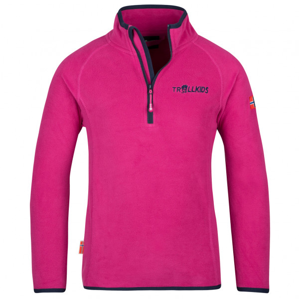 Trollkids - Kid's Nordland Half Zip - Fleecepullover Gr 152 rosa von Trollkids