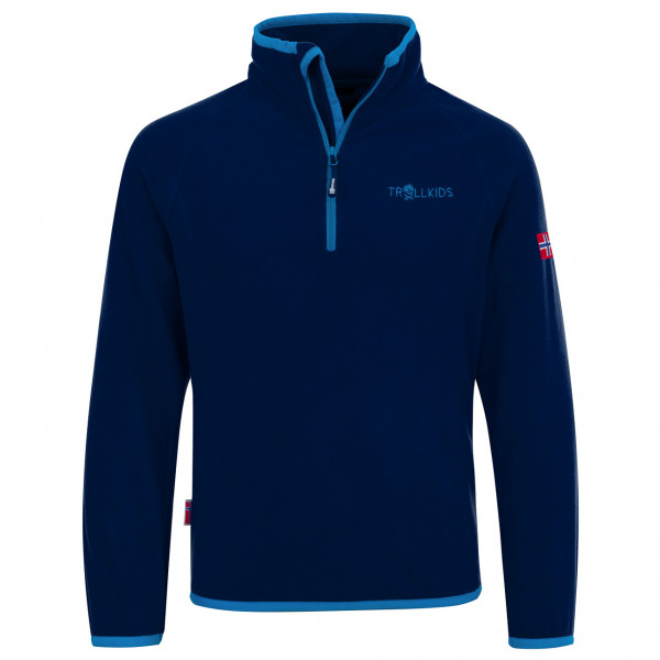 Trollkids - Kid's Nordland Half Zip - Fleecepullover Gr 164 blau von Trollkids