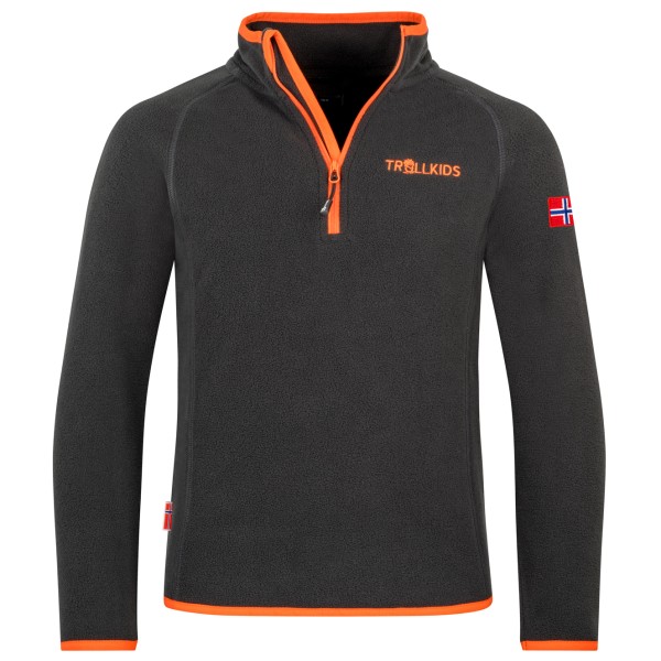 Trollkids - Kid's Nordland Half Zip - Fleecepullover Gr 176 schwarz von Trollkids