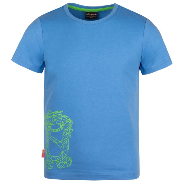 Trollkids - Kid's Oppland T - T-Shirt Gr 98 blau von Trollkids