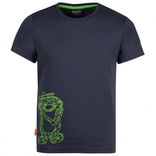 Trollkids - Kid's Oppland T - T-Shirt Gr 98 blau von Trollkids