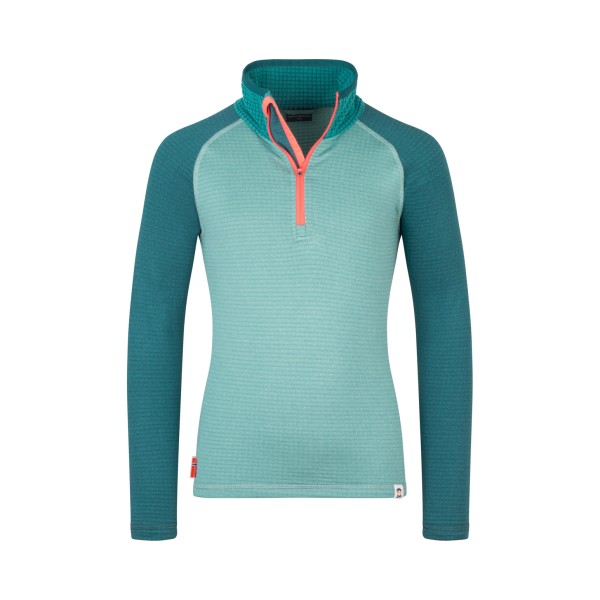 Trollkids - Kid's Rauland Half Zip - Fleecepullover Gr 128 türkis von Trollkids