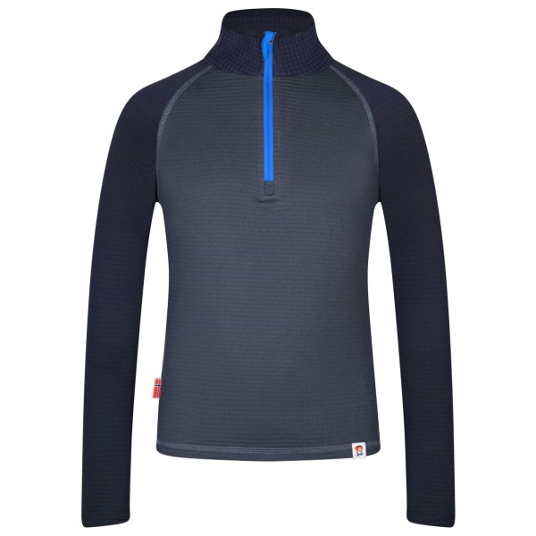 Trollkids - Kid's Rauland Half Zip - Fleecepullover Gr 98 blau von Trollkids