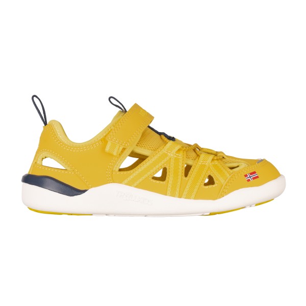 Trollkids - Kid's Saltfjord Sandal - Sandalen Gr 35 gelb/weiß von Trollkids