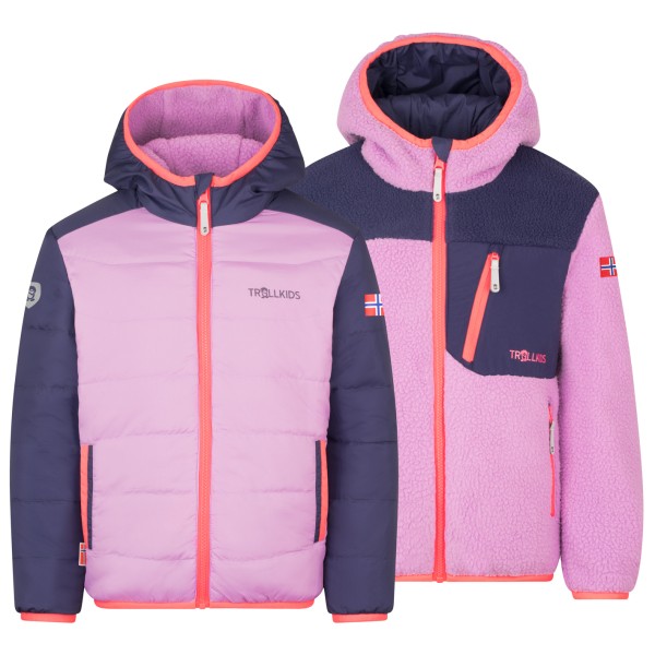 Trollkids - Kid's Sandvika Turnover Jacket - Fleecejacke Gr 164 rosa von Trollkids