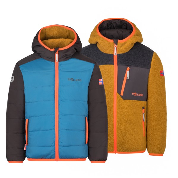 Trollkids - Kid's Sandvika Turnover Jacket - Fleecejacke Gr 98 bunt von Trollkids
