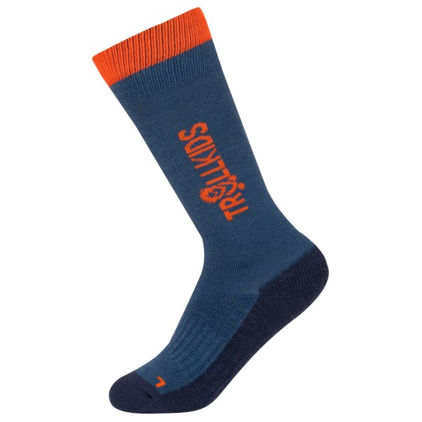Trollkids - Kid's Ski Socks - Skisocken Gr 23-26 blau von Trollkids