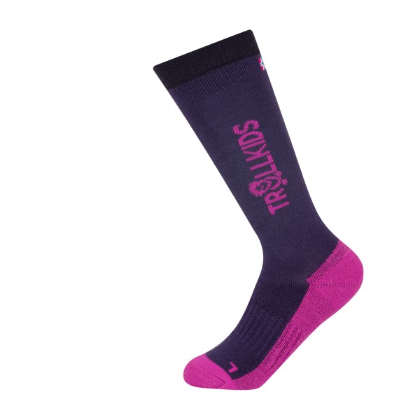 Trollkids - Kid's Ski Socks - Skisocken Gr 35-38 blau von Trollkids