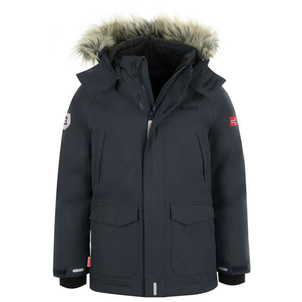 Trollkids - Kid's Spitsbergen Jacket - Parka Gr 92 schwarz/blau von Trollkids