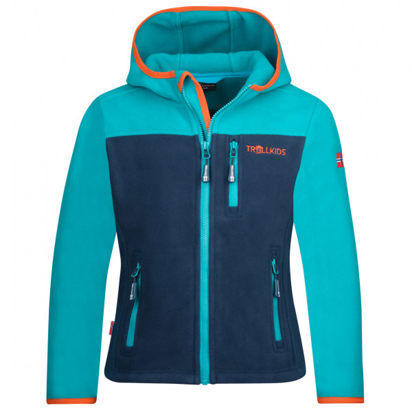 Trollkids - Kid's Stavanger Jacket - Fleecejacke Gr 110 türkis/blau von Trollkids