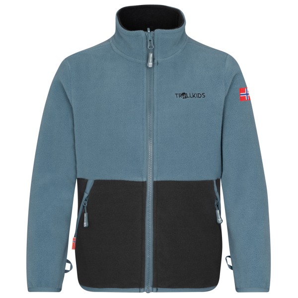 Trollkids - Kid's Storfjord Jacket - Fleecejacke Gr 176 grau von Trollkids