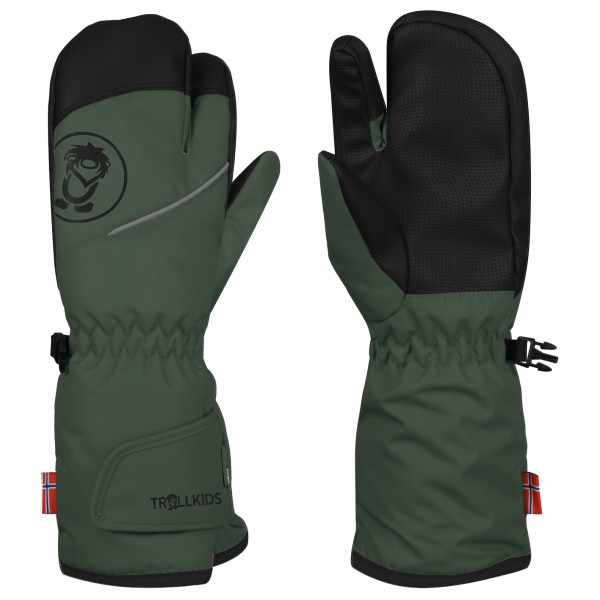 Trollkids - Kid's Troll 3 Finger Glove - Handschuhe Gr 4,5 - 7-8 Years grün von Trollkids