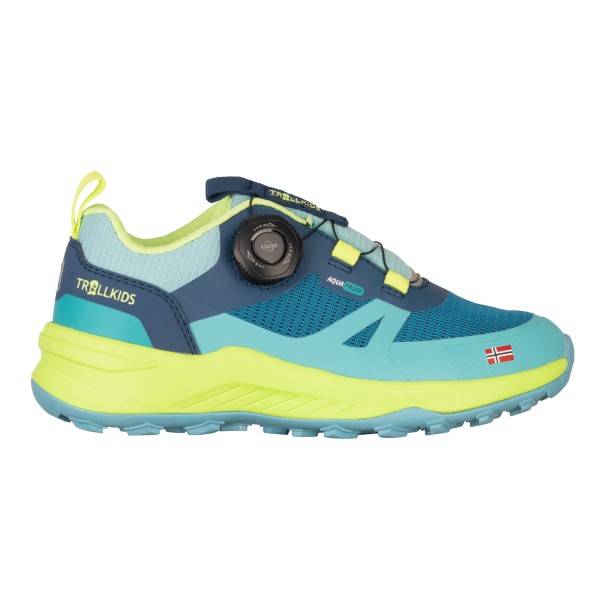 Trollkids - Kid's Trollfjord Hiker Low XT - Multisportschuhe Gr 32 türkis von Trollkids