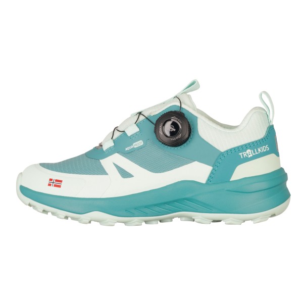 Trollkids - Kid's Trollfjord Hiker Low XT - Multisportschuhe Gr 32 türkis von Trollkids