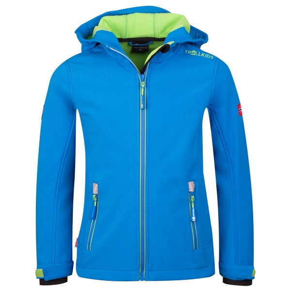 Trollkids - Kid's Trollfjord Jacket - Softshelljacke Gr 152 blau von Trollkids