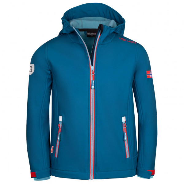 Trollkids - Kid's Trollfjord Jacket - Softshelljacke Gr 176 blau von Trollkids