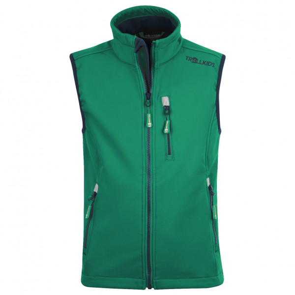 Trollkids - Kid's Trollfjord Vest - Softshellweste Gr 176 grün von Trollkids