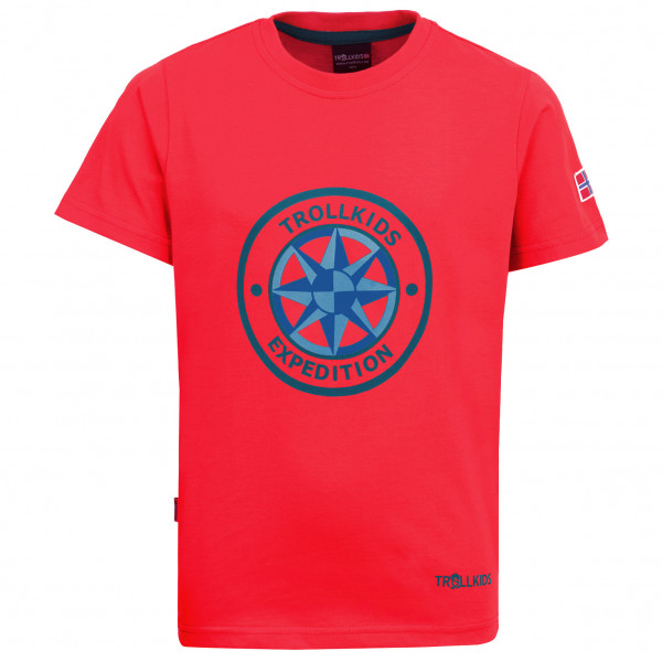 Trollkids - Kid's Windrose T - T-Shirt Gr 140 rot Trollkids - Kid's Windrose T - T-Shirt Gr 140 rot von Trollkids