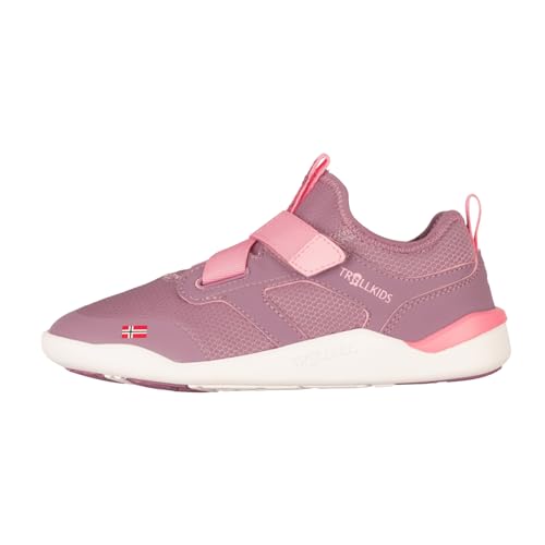 Trollkids Kids Bergen Barefoot Hiker 33, Orchid/Peach von Trollkids