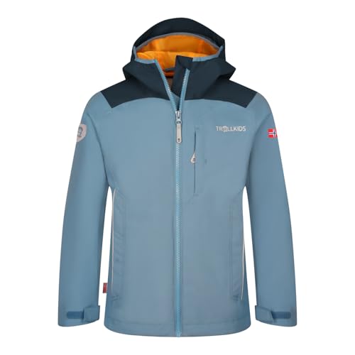 Trollkids Kids Bergen Jacket 104, Steel Blue von Trollkids